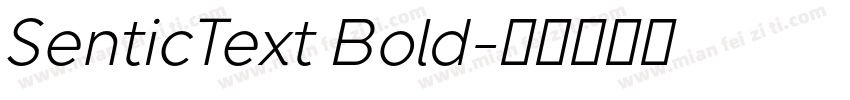 SenticText Bold字体转换